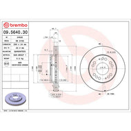 Disco Freno Brembo 09.5640.30