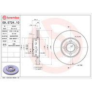 Disco Freno Brembo 09.5724.10