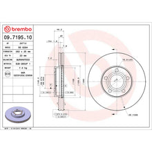 Cargar imagen en el visor de la galería, Disco Freno Brembo 09.7195.10 - Mi Refacción