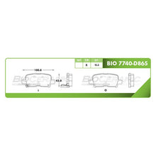 Cargar imagen en el visor de la galería, Balata Bioceramic Bio 7740-D865 - Mi Refacción