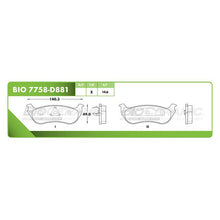 Cargar imagen en el visor de la galería, Balata Bioceramic Bio 7758-D881 - Mi Refacción