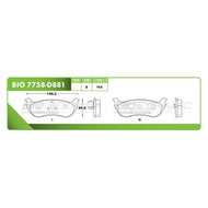 Balata Bioceramic Bio 7758-D881 - Mi Refacción