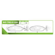 Balata Bioceramic Bio 7985-D1080 - Mi Refacción