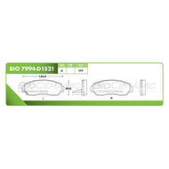 Balata Bioceramic Bio 7994-D1521 - Mi Refacción