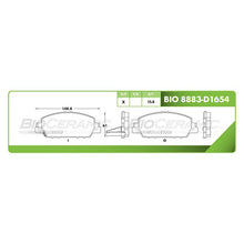 Cargar imagen en el visor de la galería, Balata Bioceramic Bio 8883-D1654 - Mi Refacción