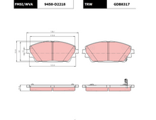 Cargar imagen en el visor de la galería, Balata Trw Gdb8317