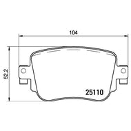 Balata Brembo P85135X - Mi Refacción