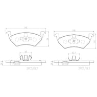 Balata Brembo P85158 - Mi Refacción