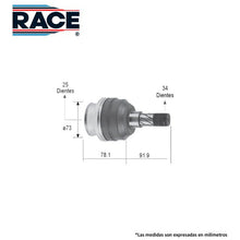 Cargar imagen en el visor de la galería, Junta Homocinética Race Rc-7029 - Mi Refacción