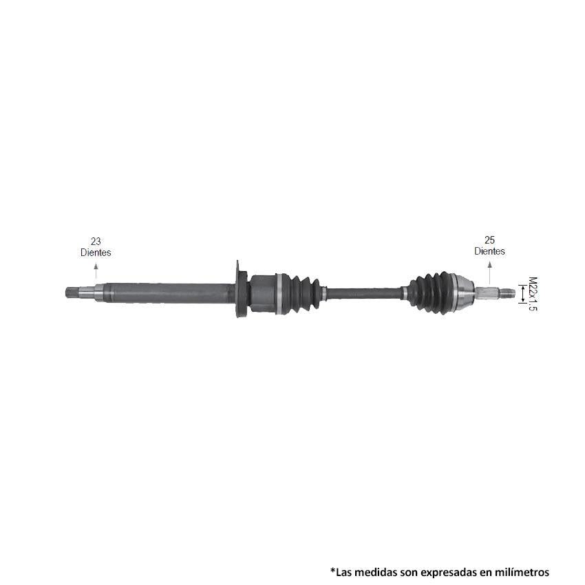 Flecha Homocinética Race Rf-8018 - Mi Refacción