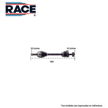 Cargar imagen en el visor de la galería, Flecha Homocinética Race Rf-8050 - Mi Refacción