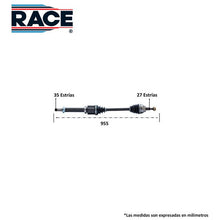 Cargar imagen en el visor de la galería, Flecha Homocinética Race Rf-8062 - Mi Refacción