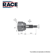 Cargar imagen en el visor de la galería, Junta Homocinética Race Rr-9445 - Mi Refacción