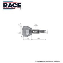 Cargar imagen en el visor de la galería, Junta Homocinética Race Rr-9570 - Mi Refacción