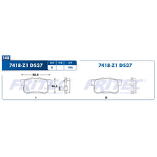 Cargar imagen en el visor de la galería, Balata Fritec Spc-7418-Z1