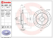 Cargar imagen en el visor de la galería, Disco Freno Brembo 08.4931.2X - Mi Refacción