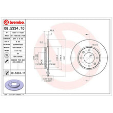 Cargar imagen en el visor de la galería, Disco Freno Brembo 08.5334.11 - Mi Refacción