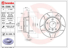 Cargar imagen en el visor de la galería, Disco Freno Brembo 08.5366.76 - Mi Refacción