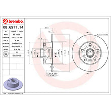 Cargar imagen en el visor de la galería, Disco Freno Brembo 08.6911.10 - Mi Refacción