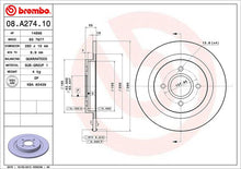 Cargar imagen en el visor de la galería, Disco Freno Brembo 08.A274.10 - Mi Refacción