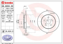 Cargar imagen en el visor de la galería, Disco Freno Brembo 08.A534.31 - Mi Refacción