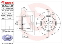 Cargar imagen en el visor de la galería, Disco Freno Brembo 08.B601.10 - Mi Refacción