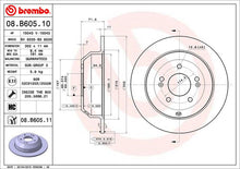 Cargar imagen en el visor de la galería, Disco Freno Brembo 08.B605.11 - Mi Refacción