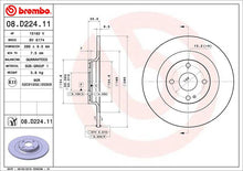 Cargar imagen en el visor de la galería, Disco Freno Brembo 08.D224.11 - Mi Refacción
