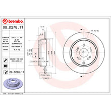 Cargar imagen en el visor de la galería, Disco Freno Brembo 08.D278.11 - Mi Refacción