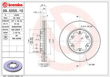 Cargar imagen en el visor de la galería, Disco Freno Brembo 09.5055.10 - Mi Refacción
