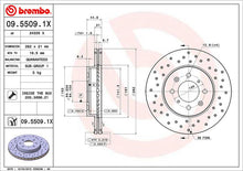 Cargar imagen en el visor de la galería, Disco Freno Brembo 09.5509.1X - Mi Refacción