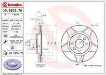 Cargar imagen en el visor de la galería, Disco Freno Brembo 09.5802.76 - Mi Refacción