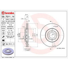 Cargar imagen en el visor de la galería, Disco Freno Brembo 09.7011.10 - Mi Refacción
