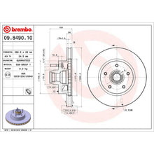 Cargar imagen en el visor de la galería, Disco Freno Brembo 09.8490.10 - Mi Refacción
