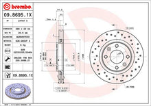Cargar imagen en el visor de la galería, Disco Freno Brembo 09.8695.1X - Mi Refacción
