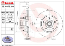 Cargar imagen en el visor de la galería, Disco Freno Brembo 09.8816.80 - Mi Refacción