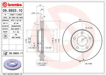 Cargar imagen en el visor de la galería, Disco Freno Brembo 09.8953.11 - Mi Refacción