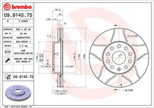 Cargar imagen en el visor de la galería, Disco Freno Brembo 09.9145.75 - Mi Refacción