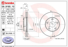 Cargar imagen en el visor de la galería, Disco Freno Brembo 09.9185.10 - Mi Refacción