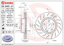 Cargar imagen en el visor de la galería, Disco Freno Brembo 09.9481.21 - Mi Refacción