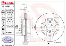 Cargar imagen en el visor de la galería, Disco Freno Brembo 09.9581.11 - Mi Refacción