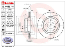 Cargar imagen en el visor de la galería, Disco Freno Brembo 09.9869.81 - Mi Refacción