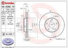 Cargar imagen en el visor de la galería, Disco Freno Brembo 09.A386.10 - Mi Refacción