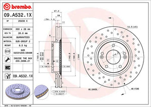 Disco Freno Brembo 09.A532.1X - Mi Refacción