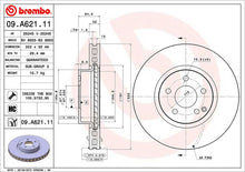 Cargar imagen en el visor de la galería, Disco Freno Brembo 09.A621.11 - Mi Refacción