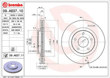 Cargar imagen en el visor de la galería, Disco Freno Brembo 09.A637.10 - Mi Refacción