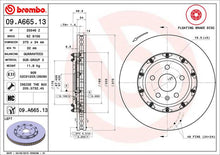 Cargar imagen en el visor de la galería, Disco Freno Brembo 09.A665.13 - Mi Refacción