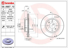 Cargar imagen en el visor de la galería, Disco Freno Brembo 09.A867.10 - Mi Refacción