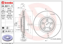Cargar imagen en el visor de la galería, Disco Freno Brembo 09.B311.11 - Mi Refacción