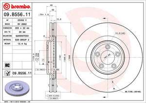 Disco Freno Brembo 09.B556.11 - Mi Refacción